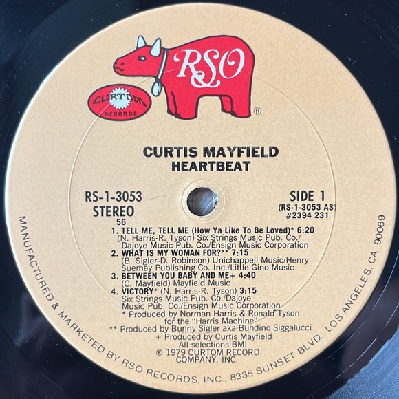 Curtis Mayfield - “Heartbeat” Vinyl LP - Picture 4 of 5